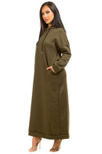 Load image into Gallery viewer, LONG MAXI HOODIE DRESS
