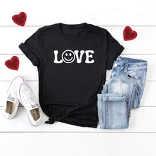 Load image into Gallery viewer, Love Smile Short Sleeve Graphic Tee
