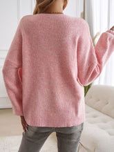 Load image into Gallery viewer, Devine Tied Round Neck Dropped Shoulder Cardigan
