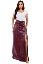 Load image into Gallery viewer, CAIT PU LEATHER SKIRT
