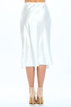 Load image into Gallery viewer, Made in USA Solid Stretch Satin Midi Skirt
