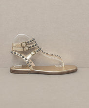 Load image into Gallery viewer, Oasis Society Oaklyn - Studded Gladiator Sandal
