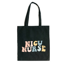 Load image into Gallery viewer, NICU Nurse Wavy Pastel Colorful Tote
