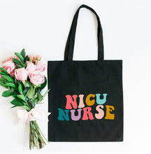 Load image into Gallery viewer, NICU Nurse Wavy Bright Colorful Tote
