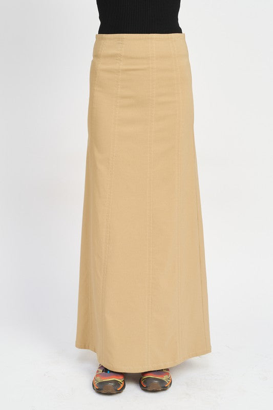 HIGH RISE MAXI SKIRT