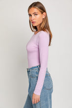 Load image into Gallery viewer, Long Sleeve Round Neck Ribbed Bodysuit
