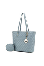 Load image into Gallery viewer, MKF Collection Tansy Quilted Tote Bag by Mia K
