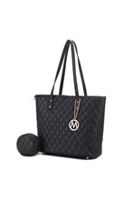 Load image into Gallery viewer, MKF Collection Tansy Quilted Tote Bag by Mia K
