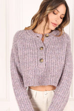 Load image into Gallery viewer, Melange multicolor sweater top
