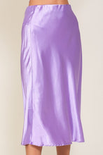 Load image into Gallery viewer, Satin Midi Flare Skirt
