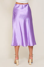 Load image into Gallery viewer, Satin Midi Flare Skirt
