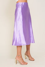 Load image into Gallery viewer, Satin Midi Flare Skirt
