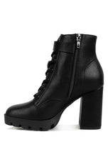 Load image into Gallery viewer, Grahams Faux Leather Lace Up Boots
