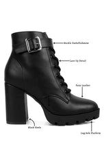 Load image into Gallery viewer, Grahams Faux Leather Lace Up Boots
