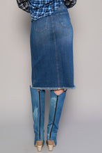 Load image into Gallery viewer, Front Button Denim Midi Skirt
