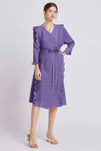 Load image into Gallery viewer, PURPLE MIDI DRESS
