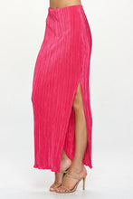 Load image into Gallery viewer, Plisse Maxi Skirt with Slit
