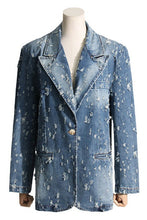 Load image into Gallery viewer, DIVA DENIM BLAZER JACKET
