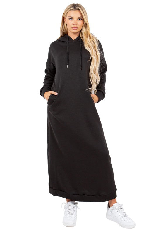 DAILA LONG MAXI HOODIE DRESS