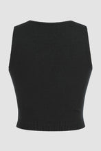 Load image into Gallery viewer, Flower Scoop Neck Knit Vest
