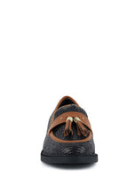 Load image into Gallery viewer, Foxford Tassle Detail Raffia Loafers
