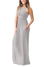 Load image into Gallery viewer, Grecian Neck Dress with Pockets
