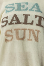 Load image into Gallery viewer, Round Neck Long Sleeve Sea Salt Sun Sweater
