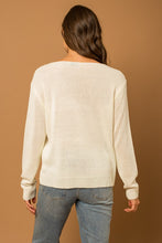 Load image into Gallery viewer, Round Neck Long Sleeve Sea Salt Sun Sweater
