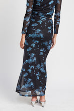 Load image into Gallery viewer, FLORAL SHEER MAXI SKIRT
