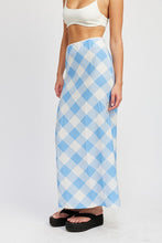 Load image into Gallery viewer, Blue Rose Maxi Skirt
