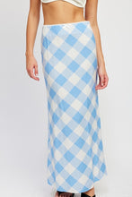 Load image into Gallery viewer, Blue Rose Maxi Skirt
