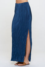 Load image into Gallery viewer, Plisse Maxi Skirt with Slit
