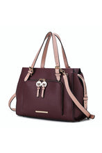 Load image into Gallery viewer, MKF Elise Color-block Satchel Bag by Mia k
