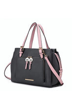 Load image into Gallery viewer, MKF Elise Color-block Satchel Bag by Mia k
