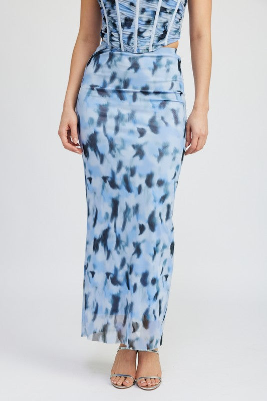 MACEY MESH MAXI SKIRT