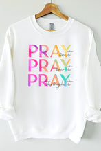 Load image into Gallery viewer, Pray On It Over It Through It Graphic Sweatshirt
