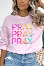 Load image into Gallery viewer, Pray On It Over It Through It Graphic Sweatshirt
