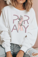 Load image into Gallery viewer, Pray Hands Floral Graphic Sweatshirt
