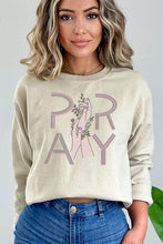 Load image into Gallery viewer, Pray Hands Floral Graphic Sweatshirt
