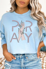 Load image into Gallery viewer, Pray Hands Floral Graphic Sweatshirt
