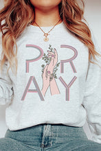 Load image into Gallery viewer, Pray Hands Floral Graphic Sweatshirt
