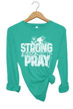 Load image into Gallery viewer, Strong Women Pray Long Sleeve Top
