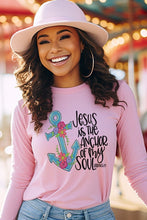 Load image into Gallery viewer, Easter Jesus Anchor To My Soul Long Sleeve Top
