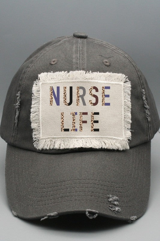 Nurse Gifts Leopard Nurse Life Patch Hat