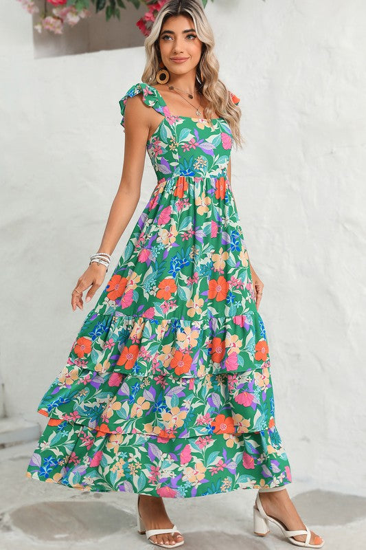 Boho Floral Maxi Dress