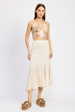 Load image into Gallery viewer, LACY RUFFLE HEM SKIRT
