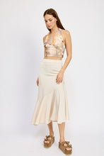 Load image into Gallery viewer, LACY RUFFLE HEM SKIRT
