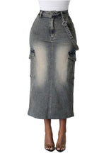 Load image into Gallery viewer, FASHION DENIM LONG SKIRTS
