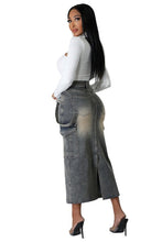 Load image into Gallery viewer, FASHION DENIM LONG SKIRTS
