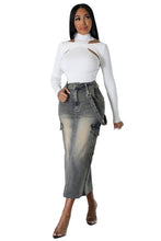 Load image into Gallery viewer, FASHION DENIM LONG SKIRTS
